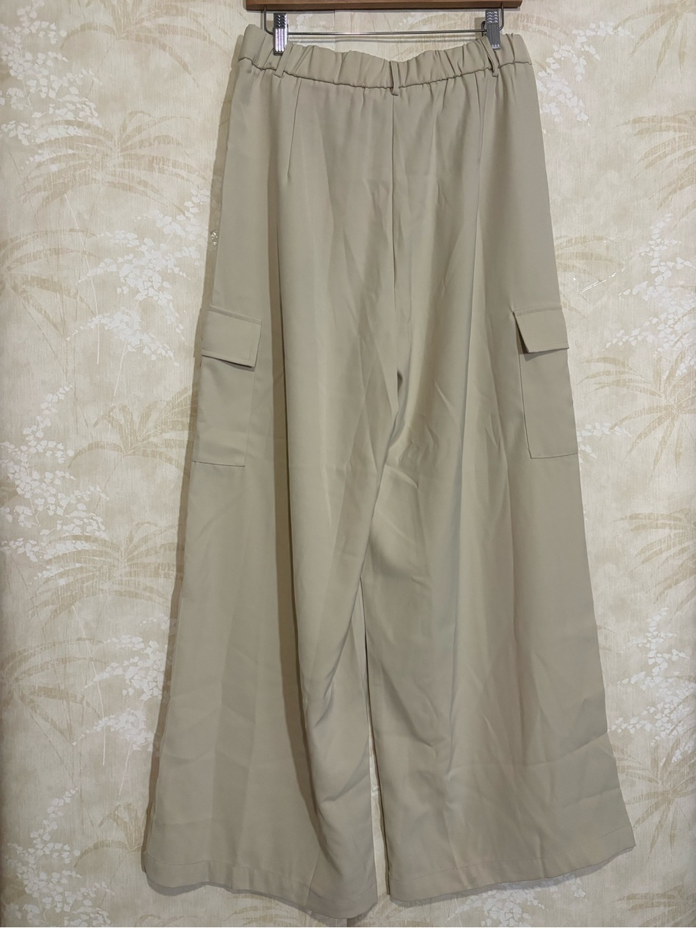 Wide Leg Cargo Pants in Light Beige - Picture 9 of 9